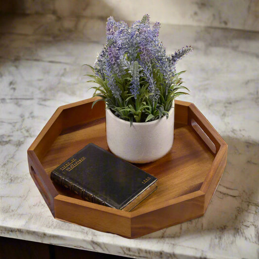 Octagon Serving Trays - Solid Bottom