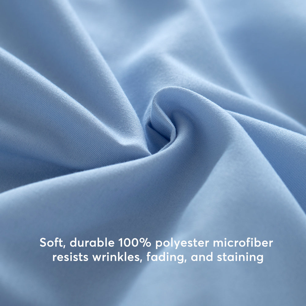 Kasentex All Season Deep Pocket Fitted Sheet Set with Pillowcases, Room Decor, Graduation Gifts