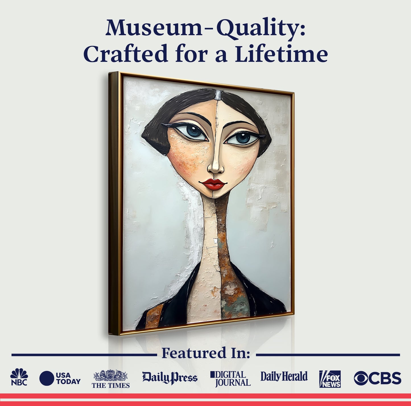 Serene Graze Figurative Impasto Wall Art