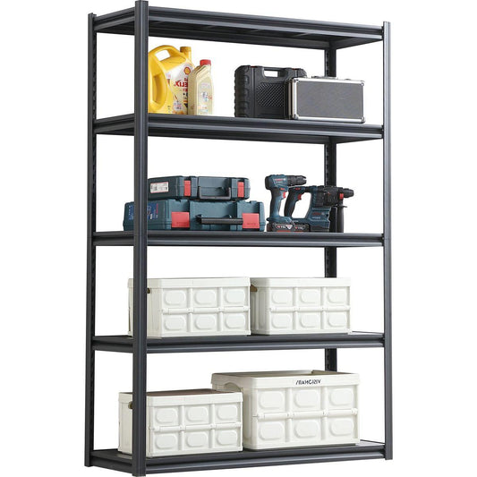 Kitchen Tools & Cookware: 5 Tier Heavy Duty Metal Storage Shelves,Easy to Assemble,Adjustable,Storage Shelves for Basements, Garages and Kitchen, 72 'H*47.2 'W*17.7 'D by Streamdale Furniture