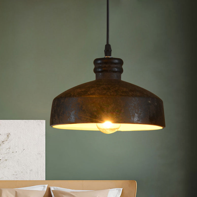Grace's 1-Light Ceramic Pendant Lamp - Contemporary Black Hanging Light for Dining Room