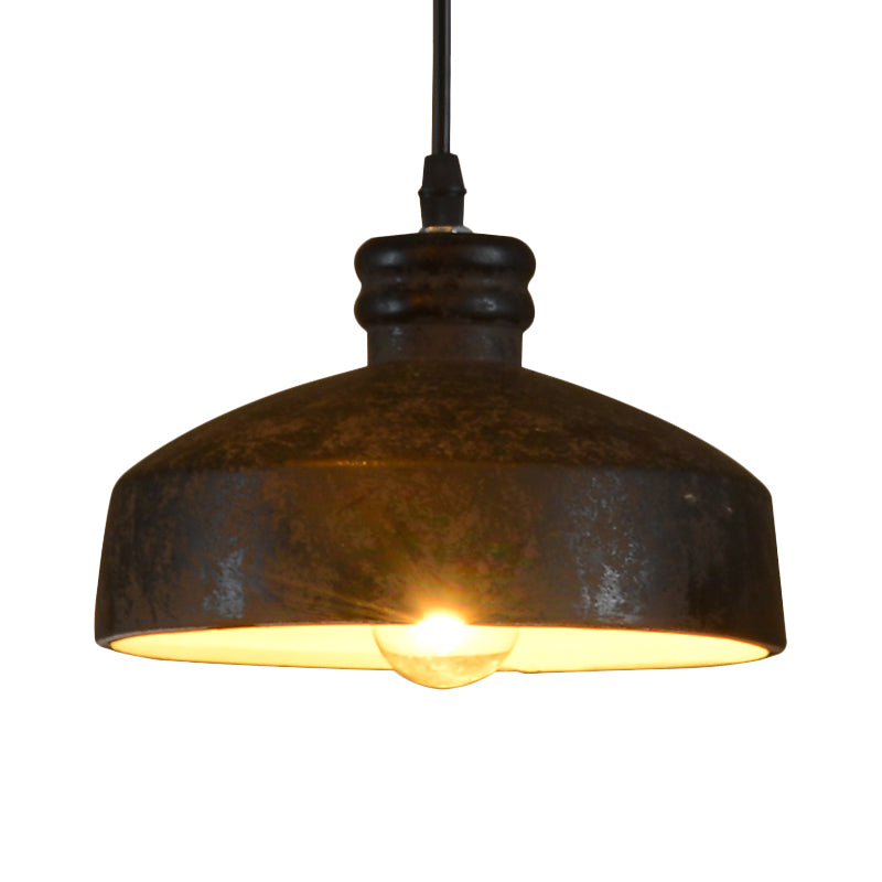 Grace's 1-Light Ceramic Pendant Lamp - Contemporary Black Hanging Light for Dining Room