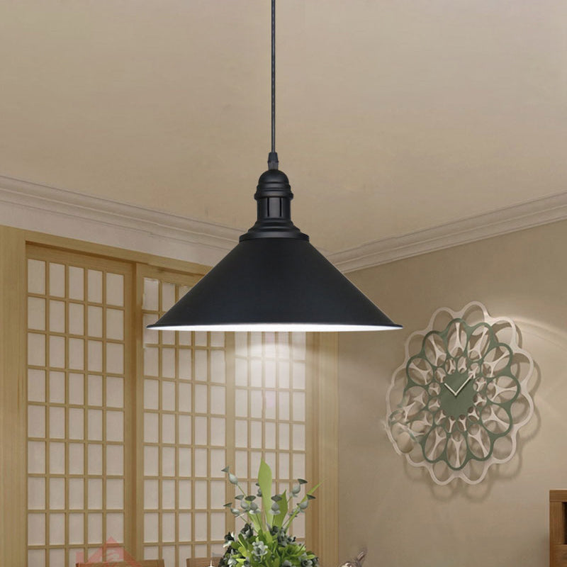 Lydia Charming Conical Pendant: Farmhouse Flair for Any Room