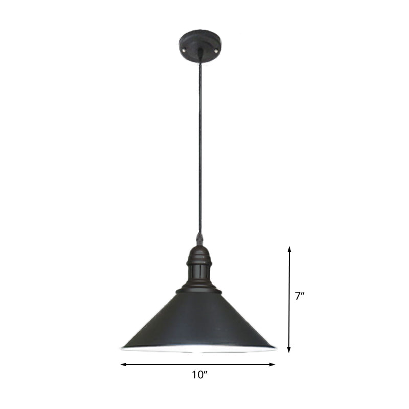 Lydia Charming Conical Pendant: Farmhouse Flair for Any Room