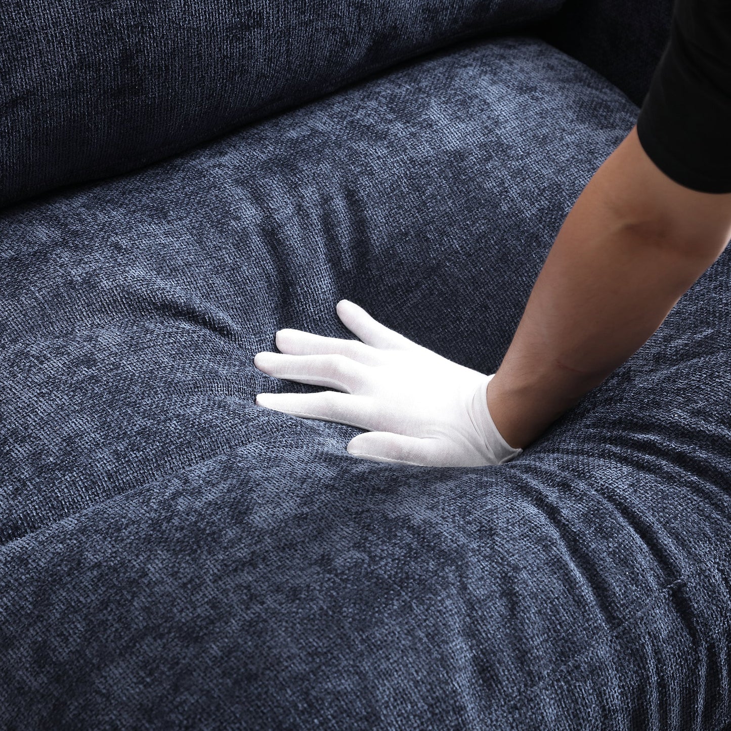120.3'Sectional Sofa ,L-Shaped Oversized Couch ,Comfy Cloud Couch Set with Drop Down Table,360-degree Swivel tray ,Cup Holders,USB Charger,Storage Ottoman and Armrest,Wide Seat Sofa for Living room