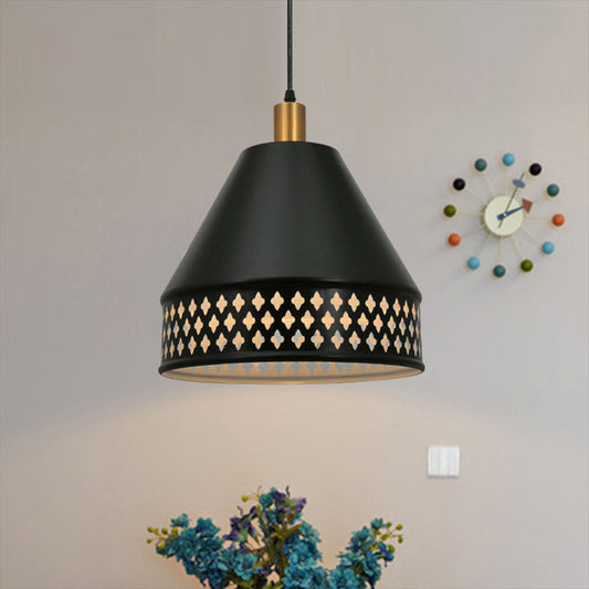 Embrace Industrial Chic with Cutout Detail: The Taper Ceiling Pendant Lamp
