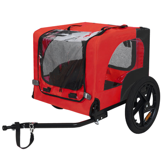 Kitchen Tools & Cookware: Pet Bike Trailer Dog Cart for Bicycle,Suitable for Small and Medium Pets, Easy Folding Cart Frame, Quick Release Wheel, Non-Slip Floor, Internal Leash by Streamdale Furniture