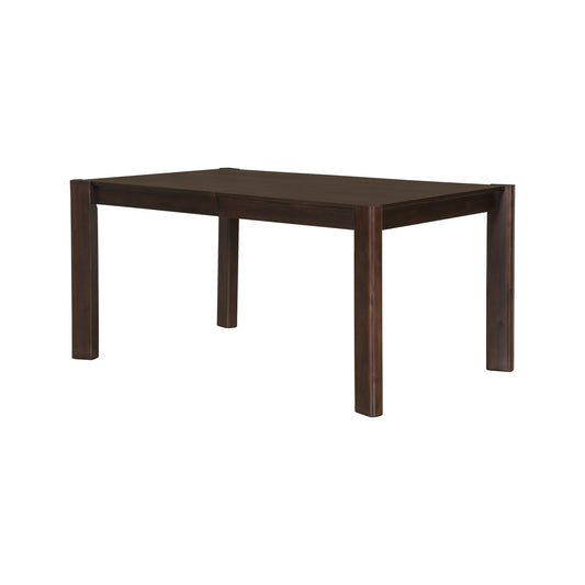 Dining & Tableware: Expandable Farmhouse Modern Solid Wood Dining Table – Space-Saving Design in Walnut(59' to 73') by Streamdale Furniture