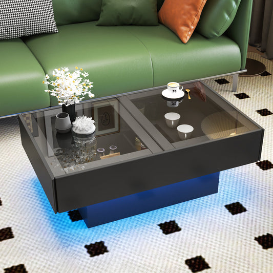 Bedroom Bedding & Decor: Coffee Table with Sliding Tabletop, Center Table with Hidden Storage Compartment, Extendable Table  for Living Room by Streamdale Furniture