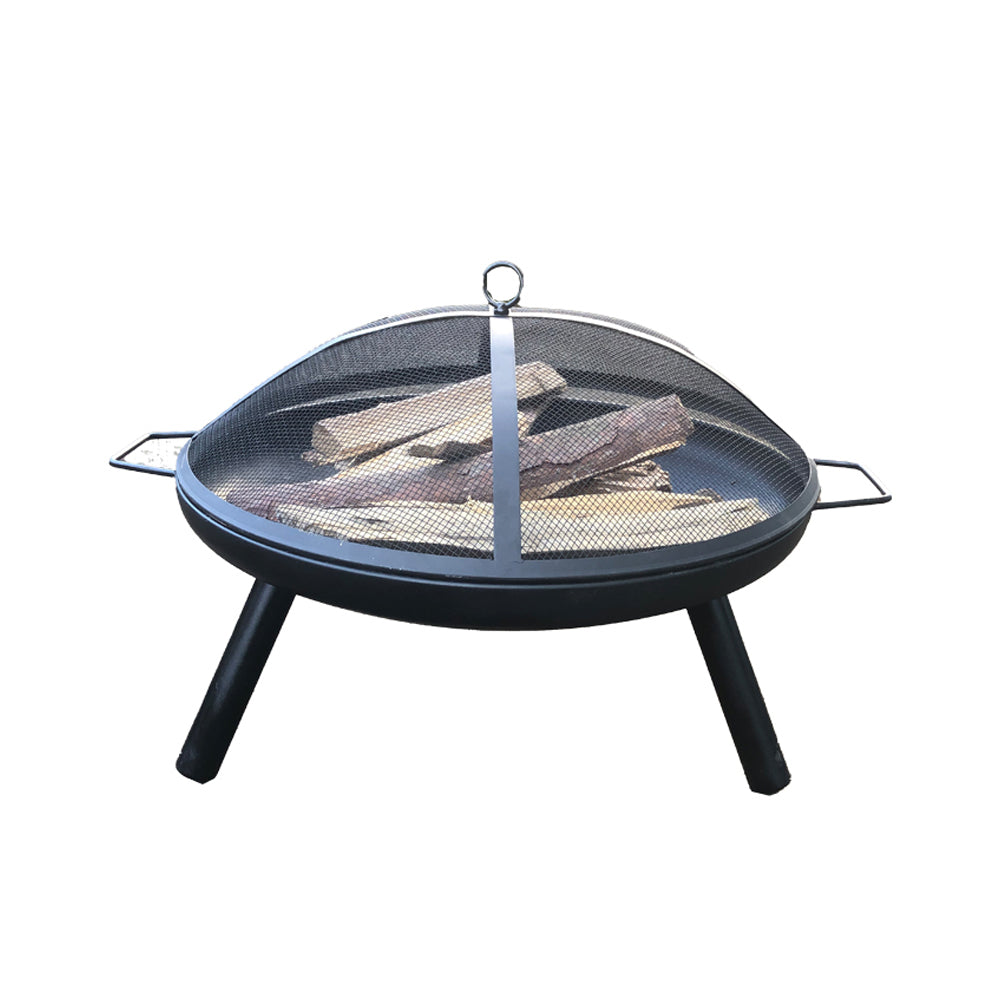 Garden & Outdoor: Fireplace Portable Fire Pit Grill Fire Pit Backyard Party Stove Round by Streamdale Furniture