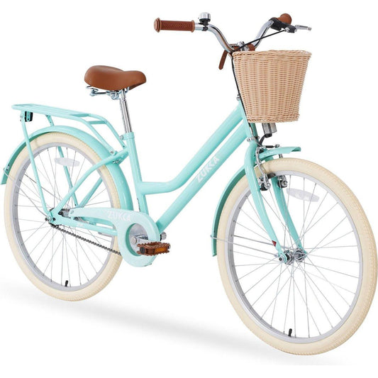 Garden & Outdoor: Steel Frame,Multiple Colors, for 10+Years Old Girls Bike,24 inch wheel by Streamdale Furniture