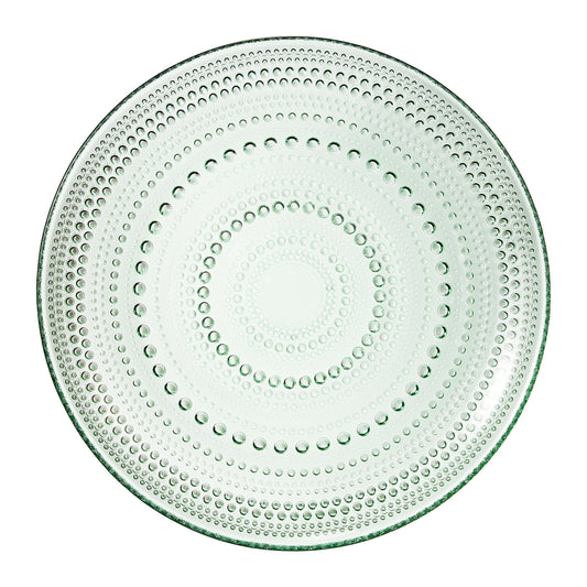 Dining & Tableware: Glass Hobnail Dinner or Charger Plates | Set of 4 | Green by Khen Site