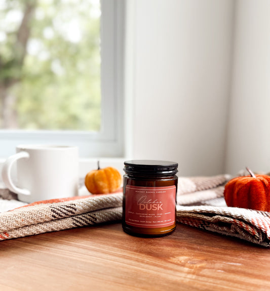 Kitchen Tools & Cookware: October Dusk 9oz Candle by Whiskey Barrel Candles