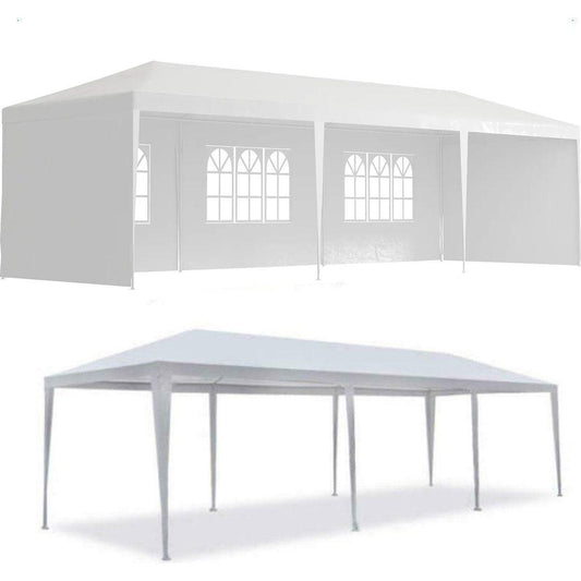 10x30' Outdoor Garden Gazebo Wedding Party Tent Canopy Marquee with 5 Removable Sidewalls