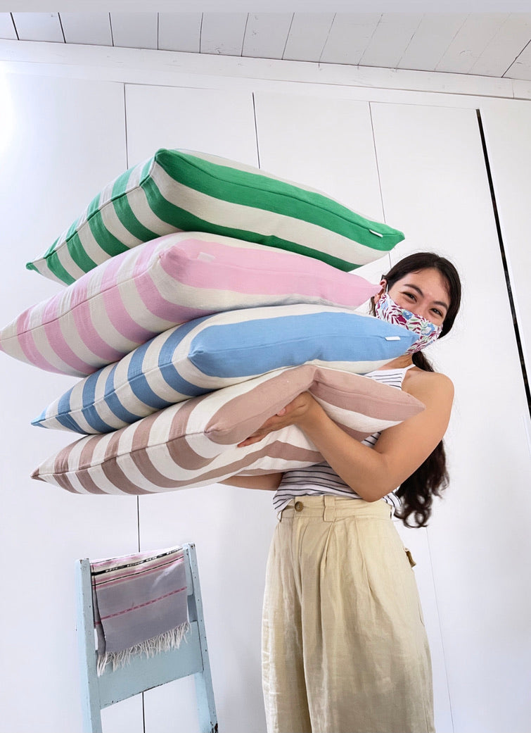 Santiago Cabana Stripe - Light Pink