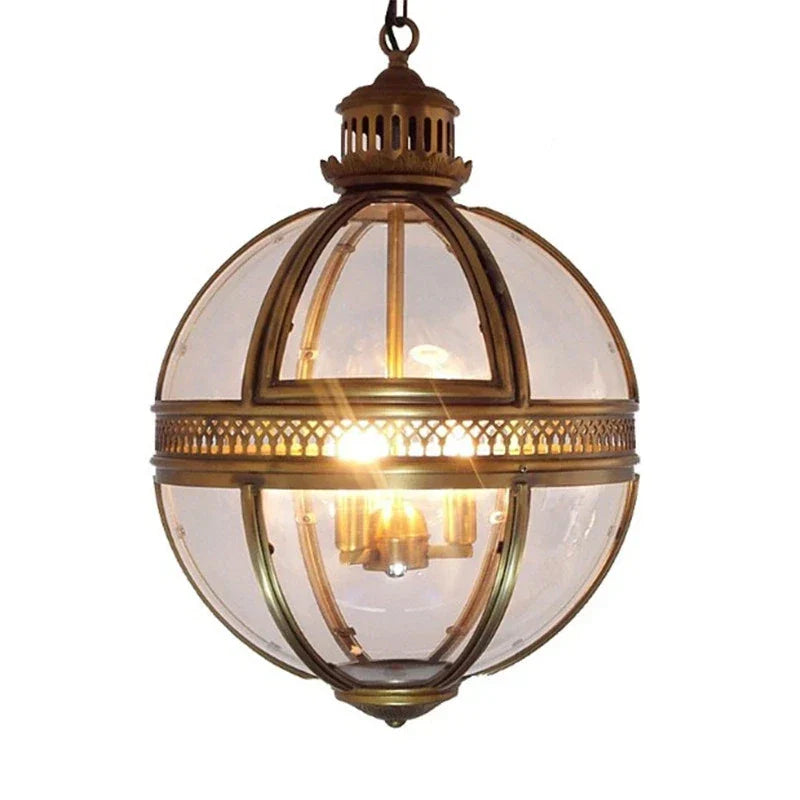 Vintage Loft Globe Pendant Lights - Retro Outdoor Lighting for Garden and Yard