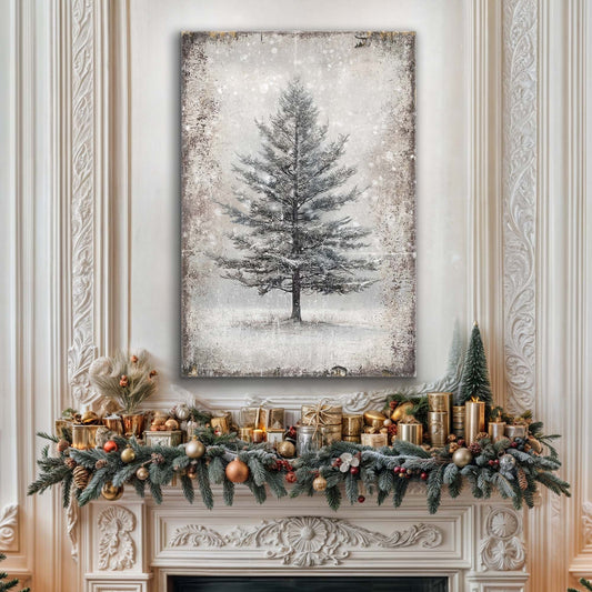 Vintage Christmas Tree Wall Art VI