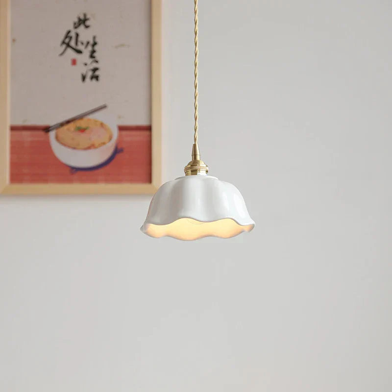 Nordic LED Ceramic Pendant Lights - Stylish Lighting for Living Room, Bedroom, Kitchen, and Cafe