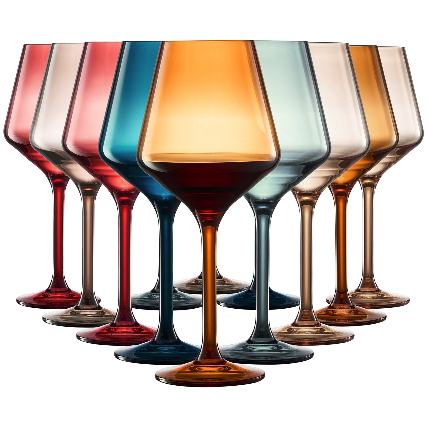 Dining & Tableware: Eze Acrylic Stemmed Wine Glassware, Set of 12 by Khen Site