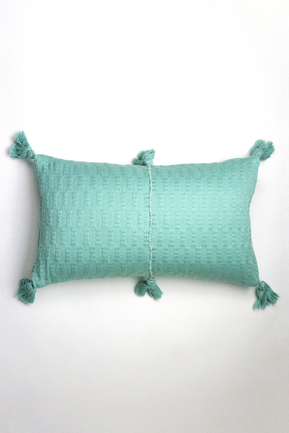 Antigua Pillow - Faded Aqua Striped