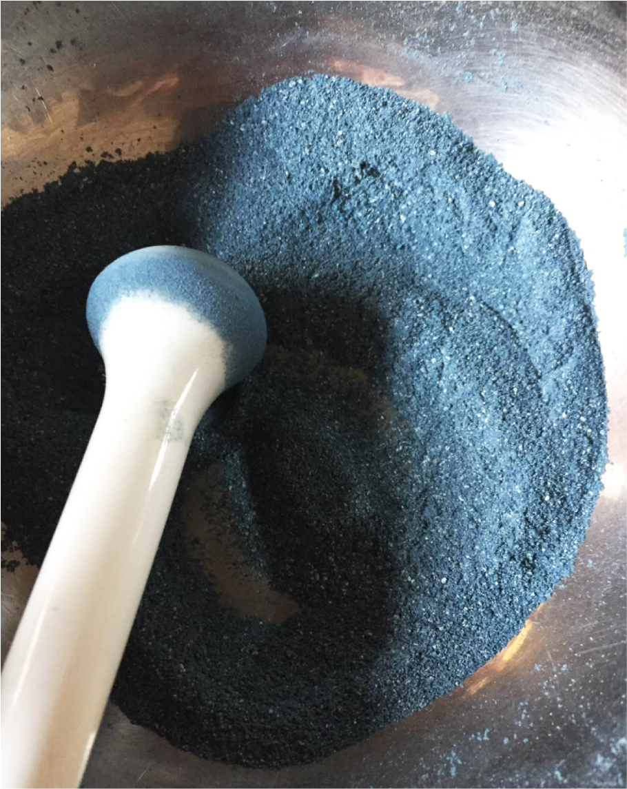 Indigo Striped Shibori Tassel Lumbar Pillow 12" x 20"