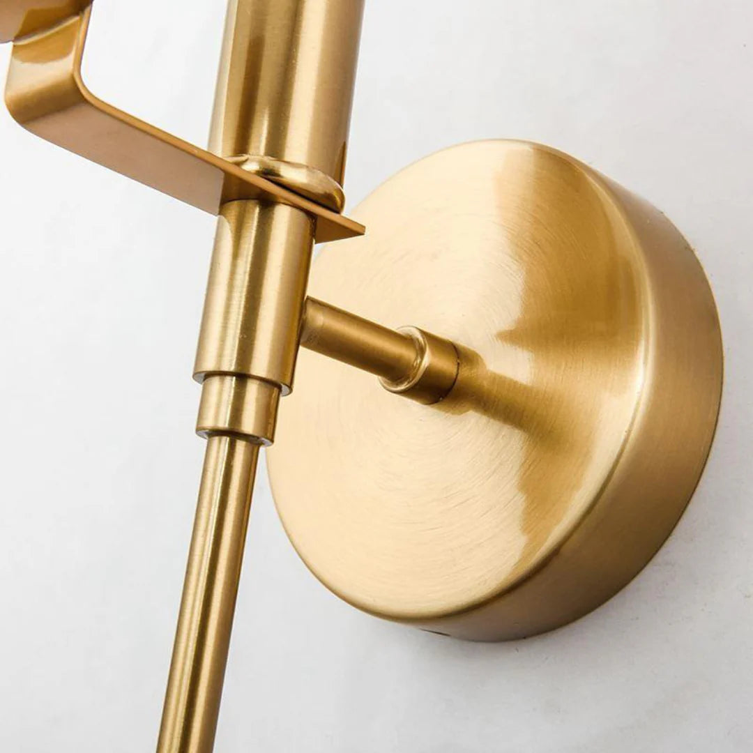 Alabaster Ava Brass Wall Lamp