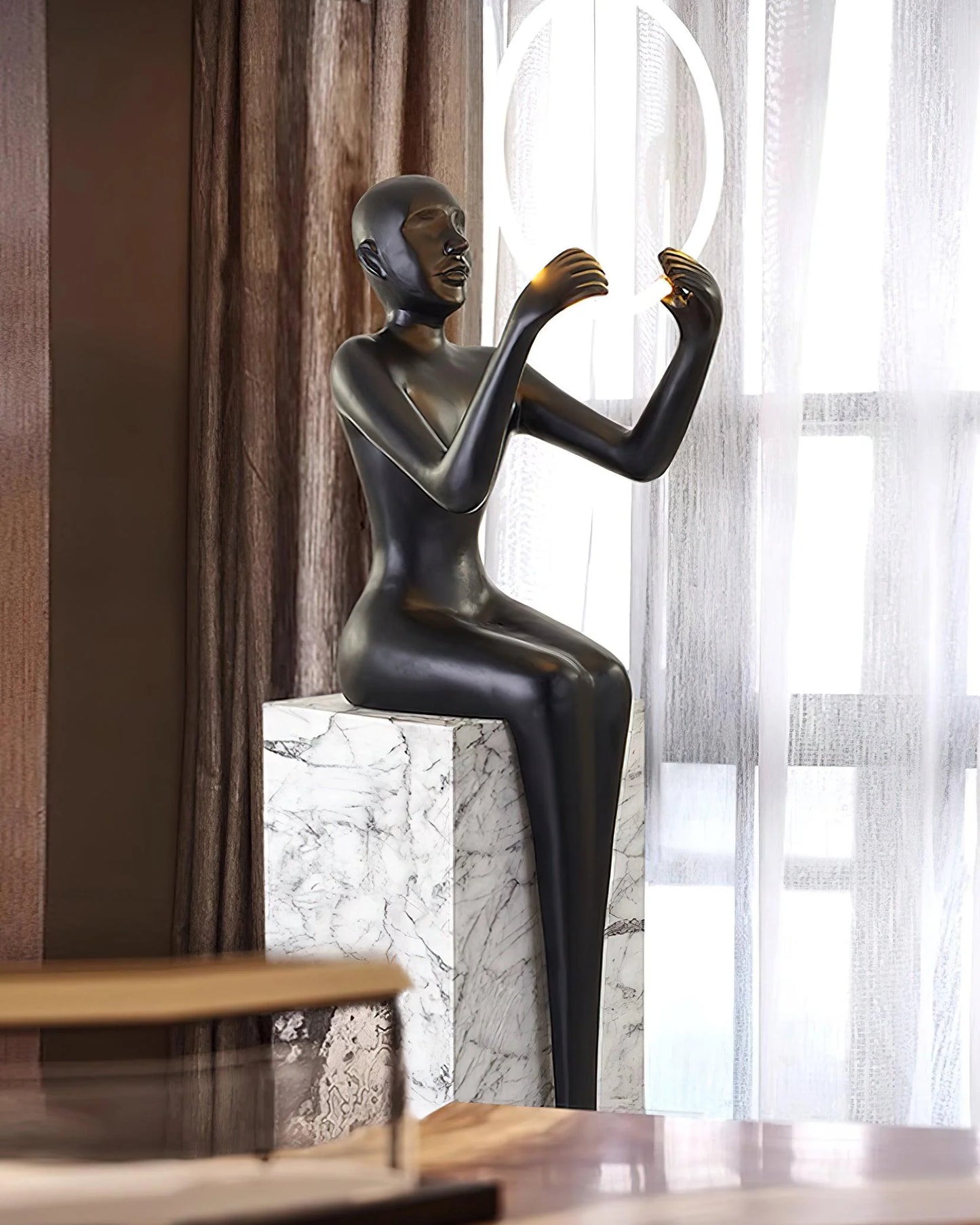 Bella Sitting Sculpture Floor Lamp