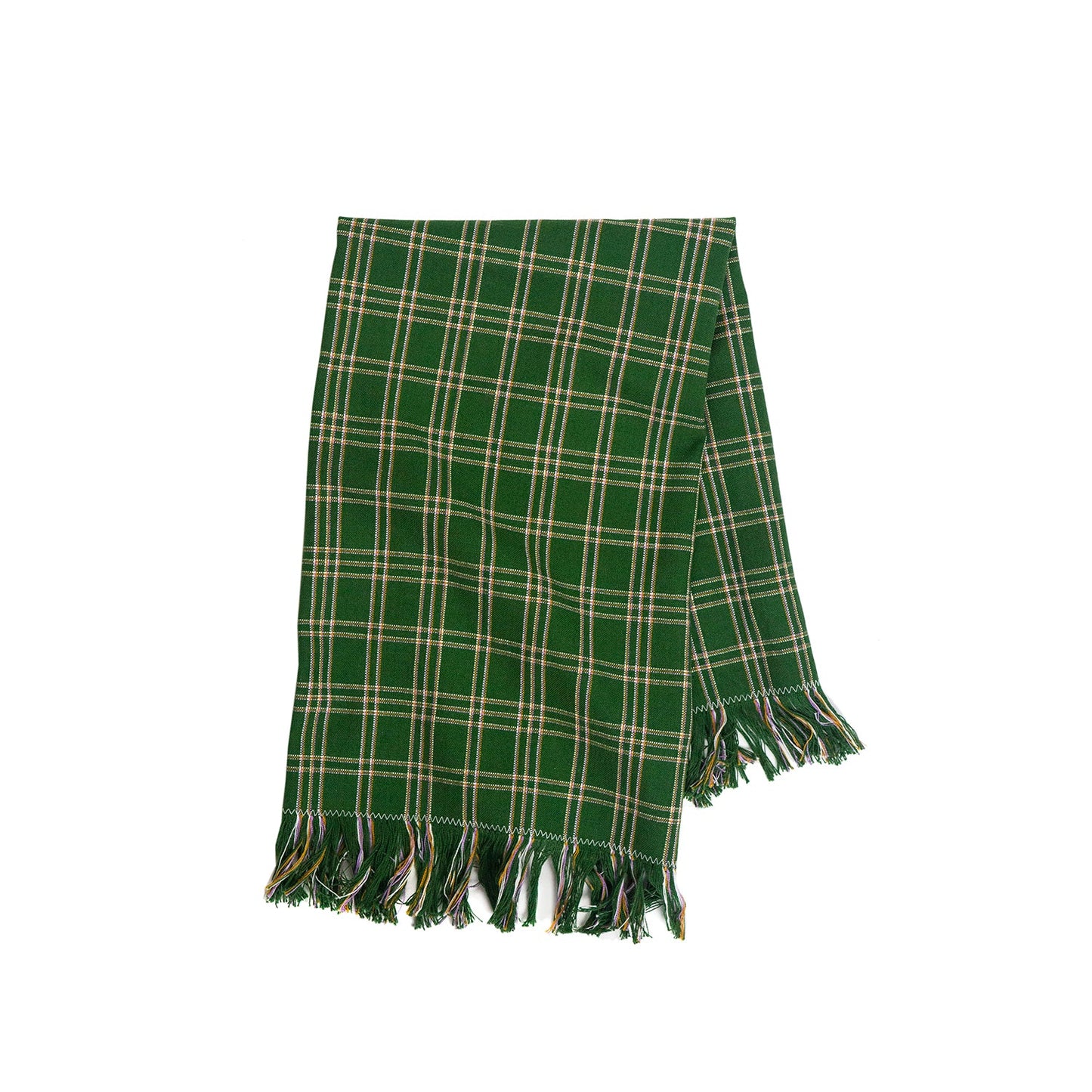 Chiapas Plaid Forest Green Kitchen Towel