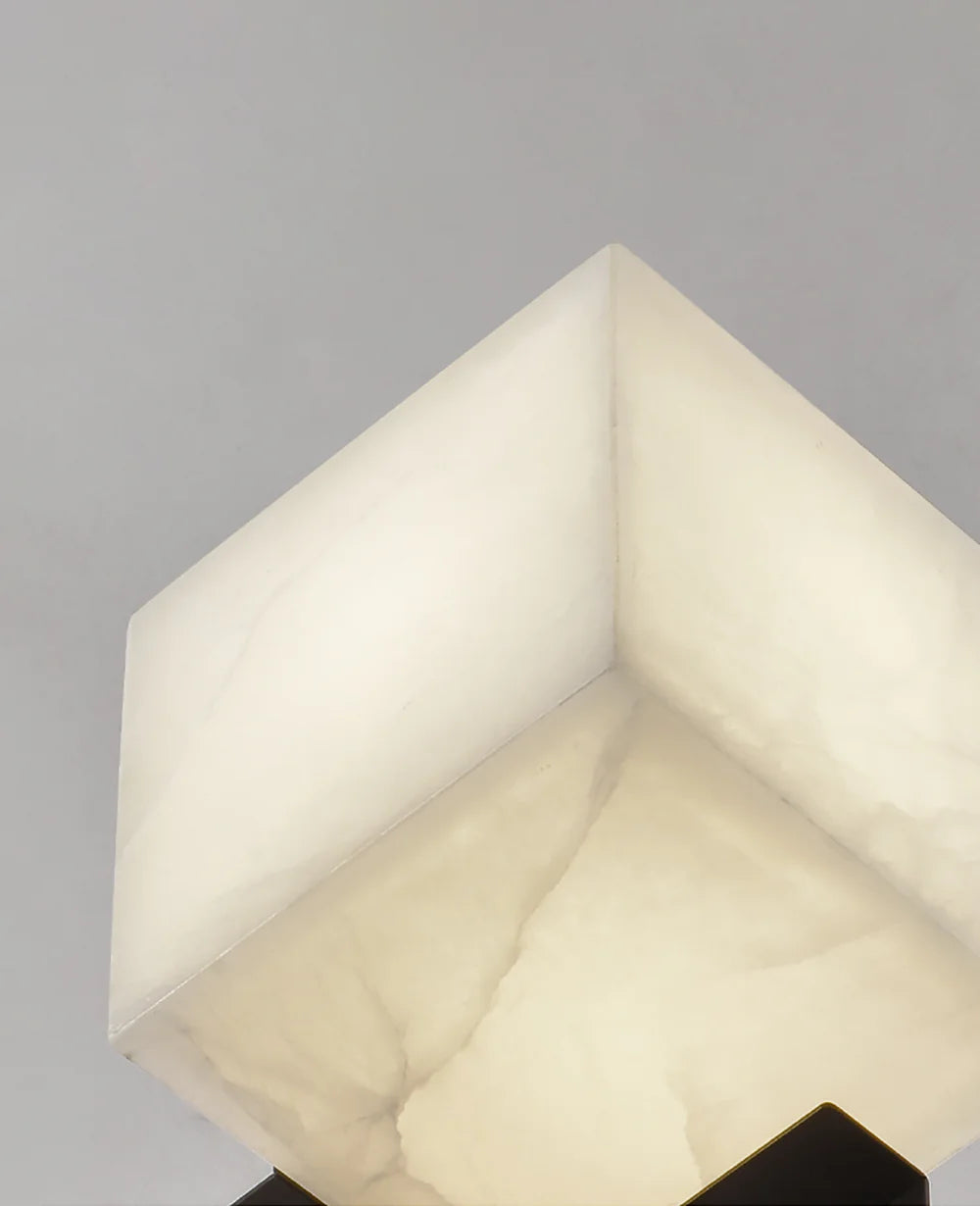 Cube Alabaster Table Lamp