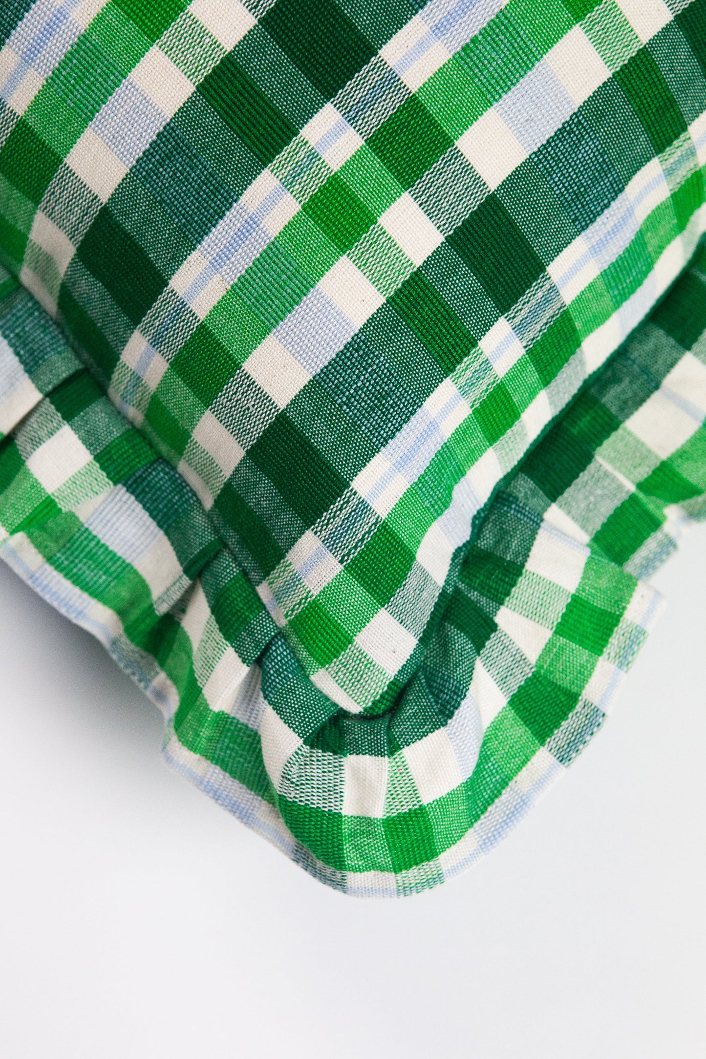 Josefina Ruffle Plaid Pillow