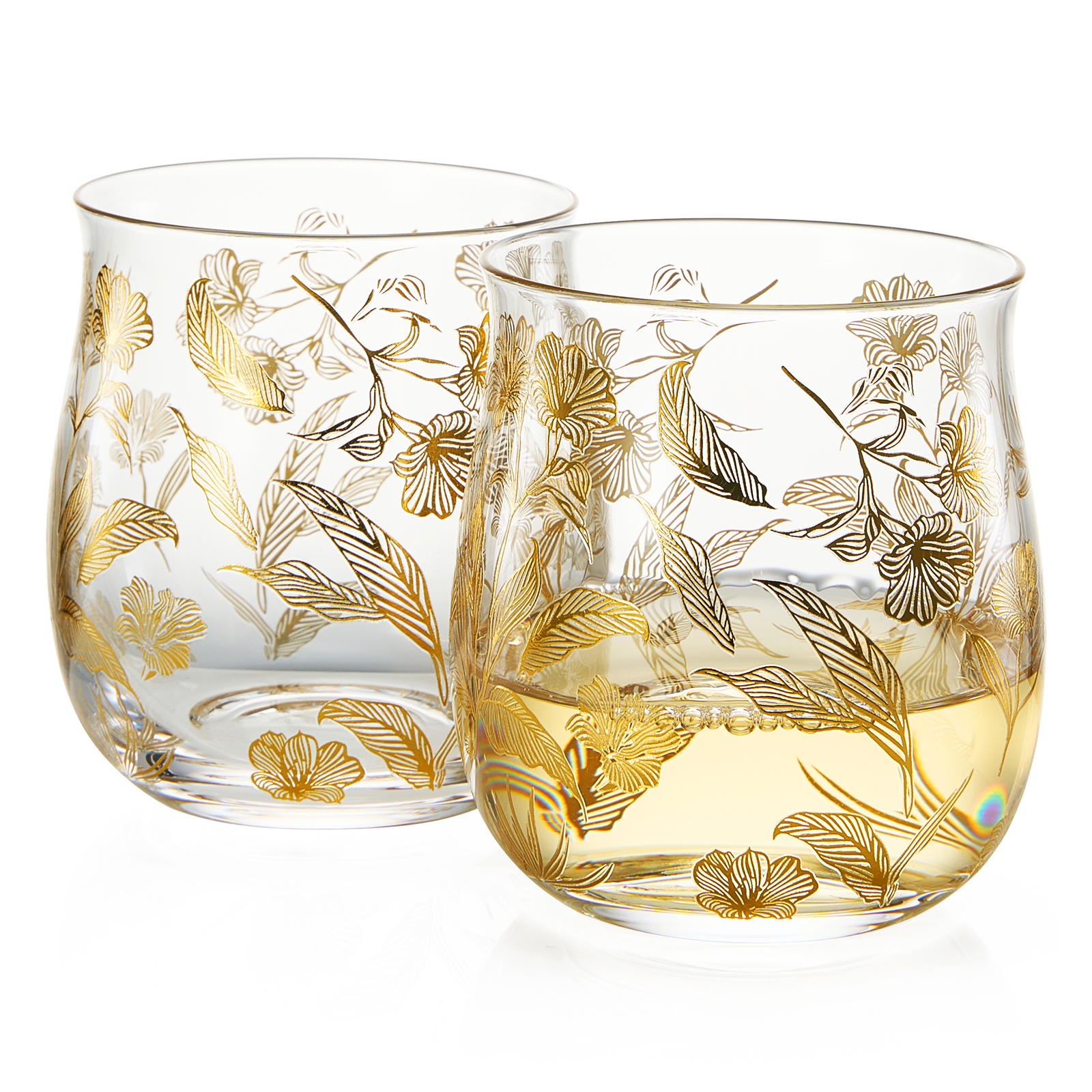 Dining & Tableware: Trevi Stemless Wine Glassware, Set of 2 by Khen Site