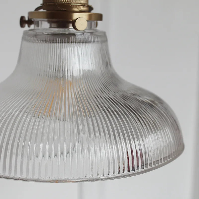 Nordic Style Copper Pendant Light Fixtures - Modern Glass Hanging Lamp for Kitchen, Dining, and Living Spaces