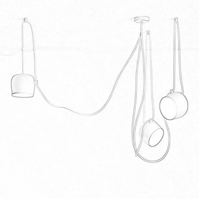 Modern Drum Pendant Lamp - LED Hanglamp with Industrial Charm for Restaurant, Kitchen, and Nordic Loft Decor