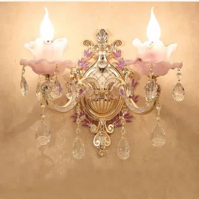European Style Crystal Chandelier - Elegant Zinc Alloy Pendant Lighting for Modern Decor