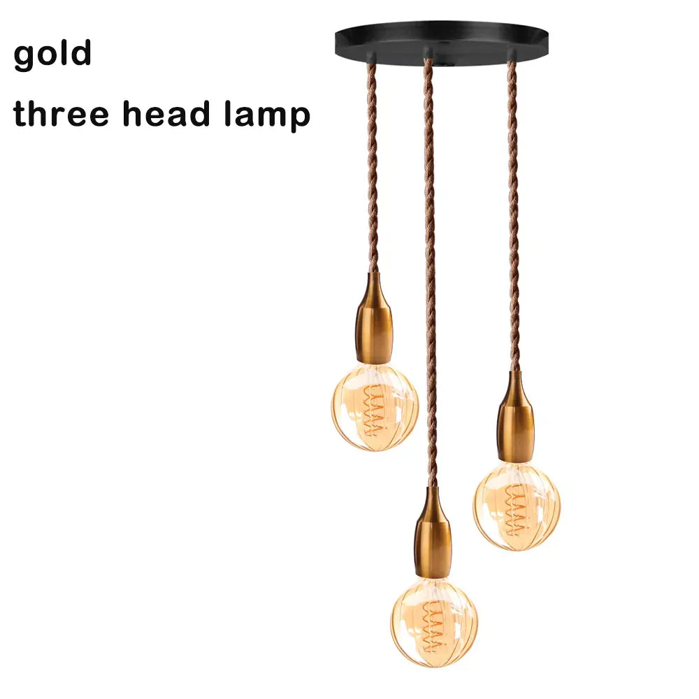 Amélie's Nordic Modern Pendant Light - Industrial Retro E27 Aluminum Lampholder