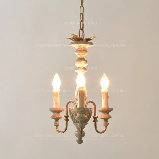 Vintage Wooden Chandeliers - Retro Suspension Lighting for Kitchen, Baby Room, Nursery, Loft, and Kids' Indoor Decor