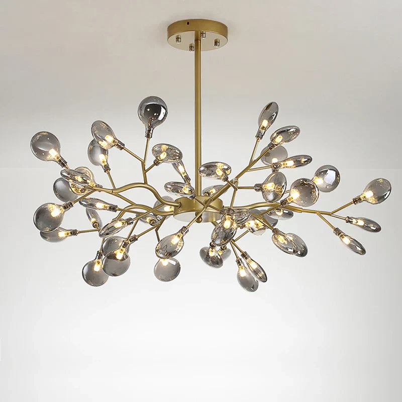 Modern LED Firefly Chandelier - Contemporary Ceiling Pendant Lamp for Living Room, Bedroom, Kitchen