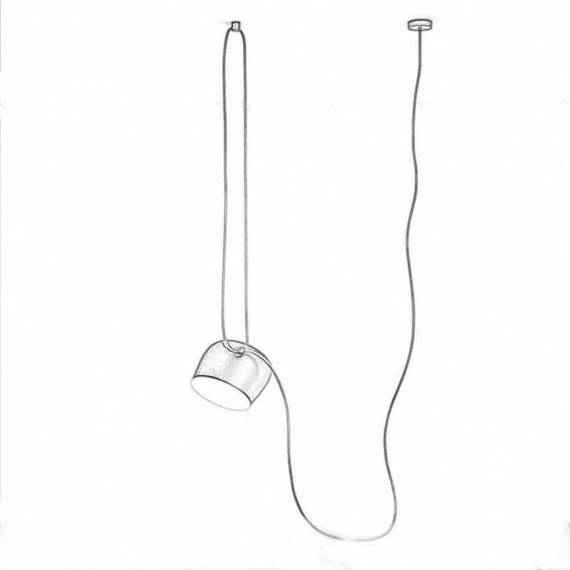 Modern Drum Pendant Lamp - LED Hanglamp with Industrial Charm for Restaurant, Kitchen, and Nordic Loft Decor