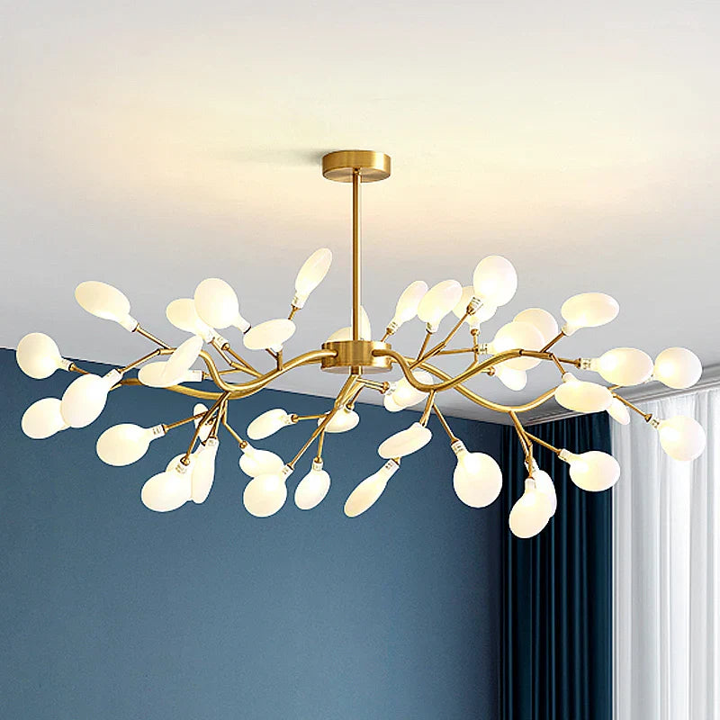 Modern LED Firefly Chandelier - Contemporary Ceiling Pendant Lamp for Living Room, Bedroom, Kitchen