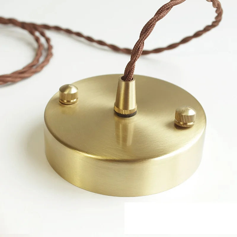 Nordic Style Copper Pendant Light Fixtures - Modern Glass Hanging Lamp for Kitchen, Dining, and Living Spaces