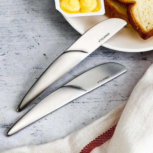 Dining & Tableware: Butter Knife Holes Cheese Dessert Knife Stainless Steel Jam Knife Cutlery Toast Wipe Cream Bread Cheese Cutter Kitchen Tools by DaAvere Home