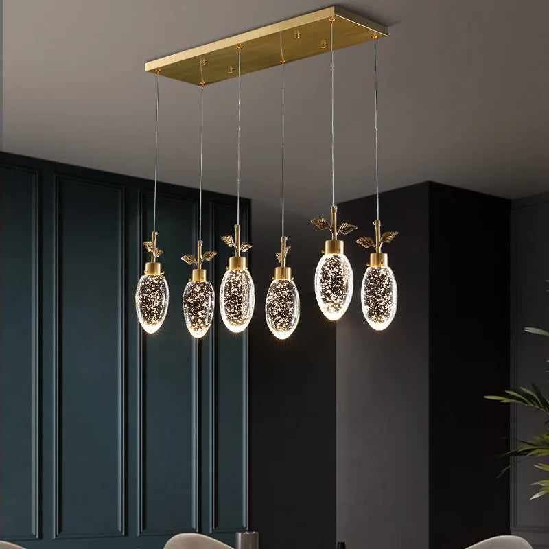 Elegant Round Crystal Pendant Lights - Illuminate Your Living, Dining, and Bedroom Spaces with Modern Elegance