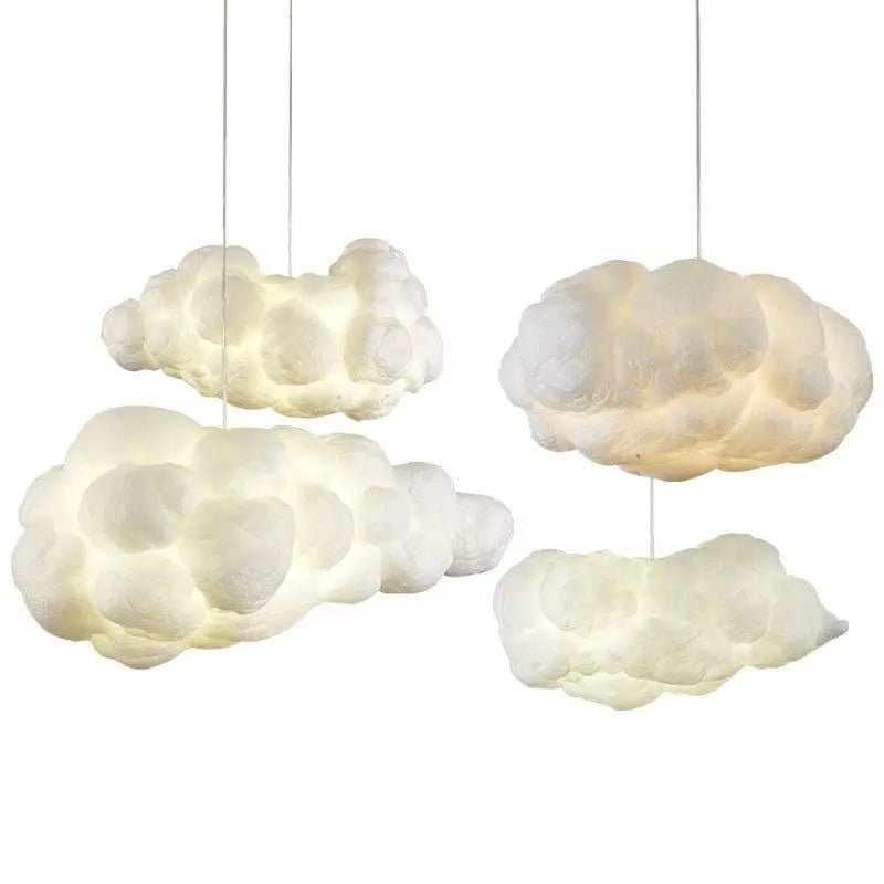 Nordic Clouds Pendant Lights - Ideal for Hotel Lobby and Restaurant Decor - Unique Silk Lamp Dark Clouds Hanglamp for Personality Decorative Lighting