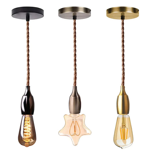Amélie's Nordic Modern Pendant Light - Industrial Retro E27 Aluminum Lampholder