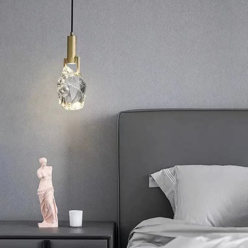 Nordic pendant light gold luxury italian light design crystal light Dining Room Kitchen suspension light indoor bedside light