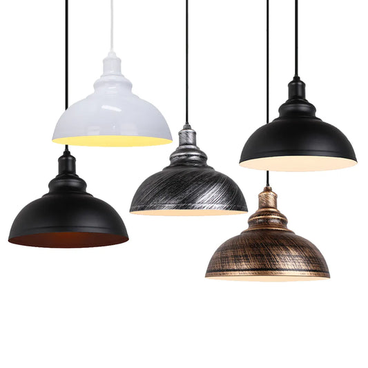 Vintage Loft Retro Industrial Pendant Lights for Home, Kitchen, and Bar Lighting - E27 Socket