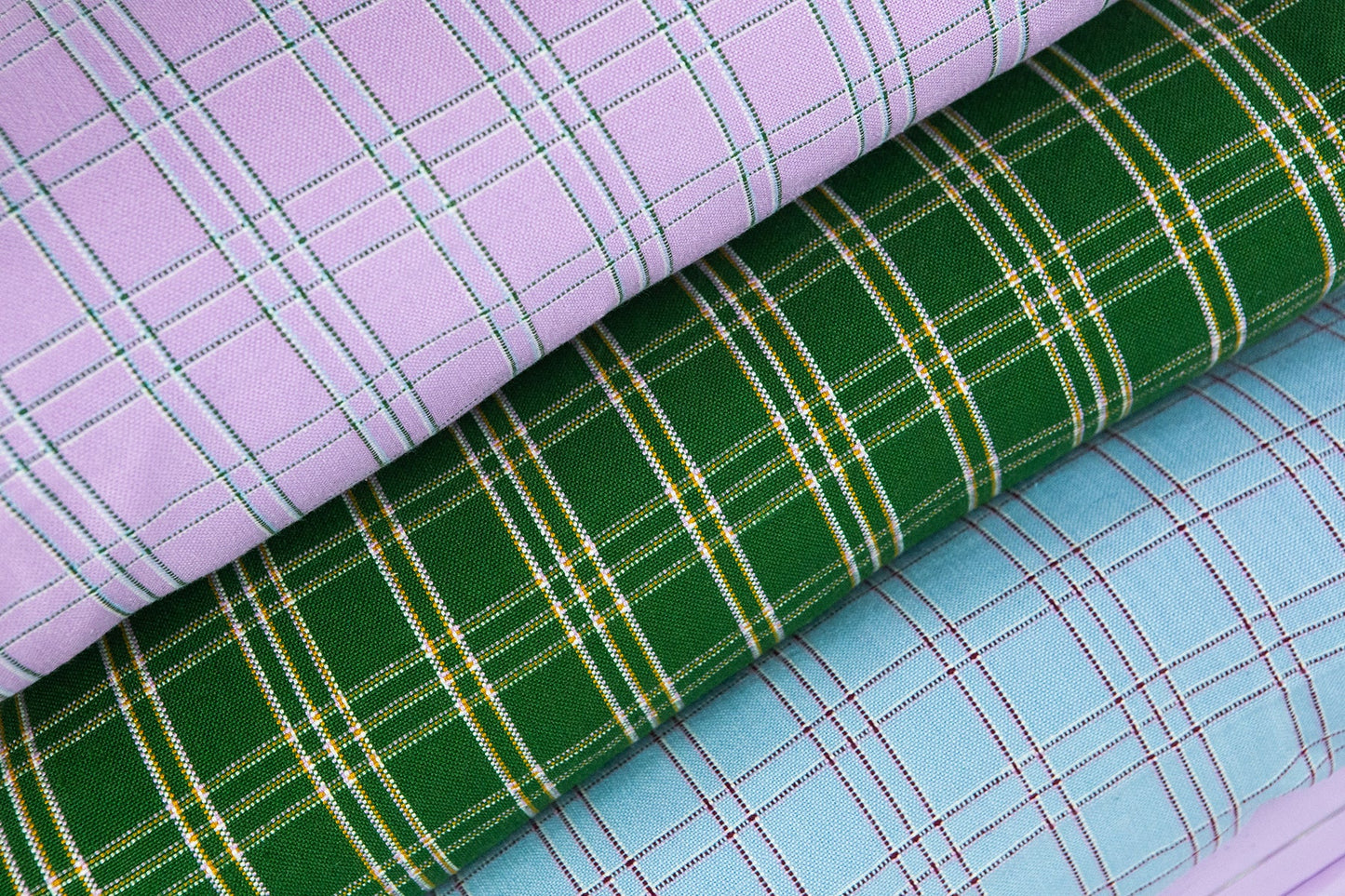 Chiapas Plaid Light Blue Pillow 12" x 20"