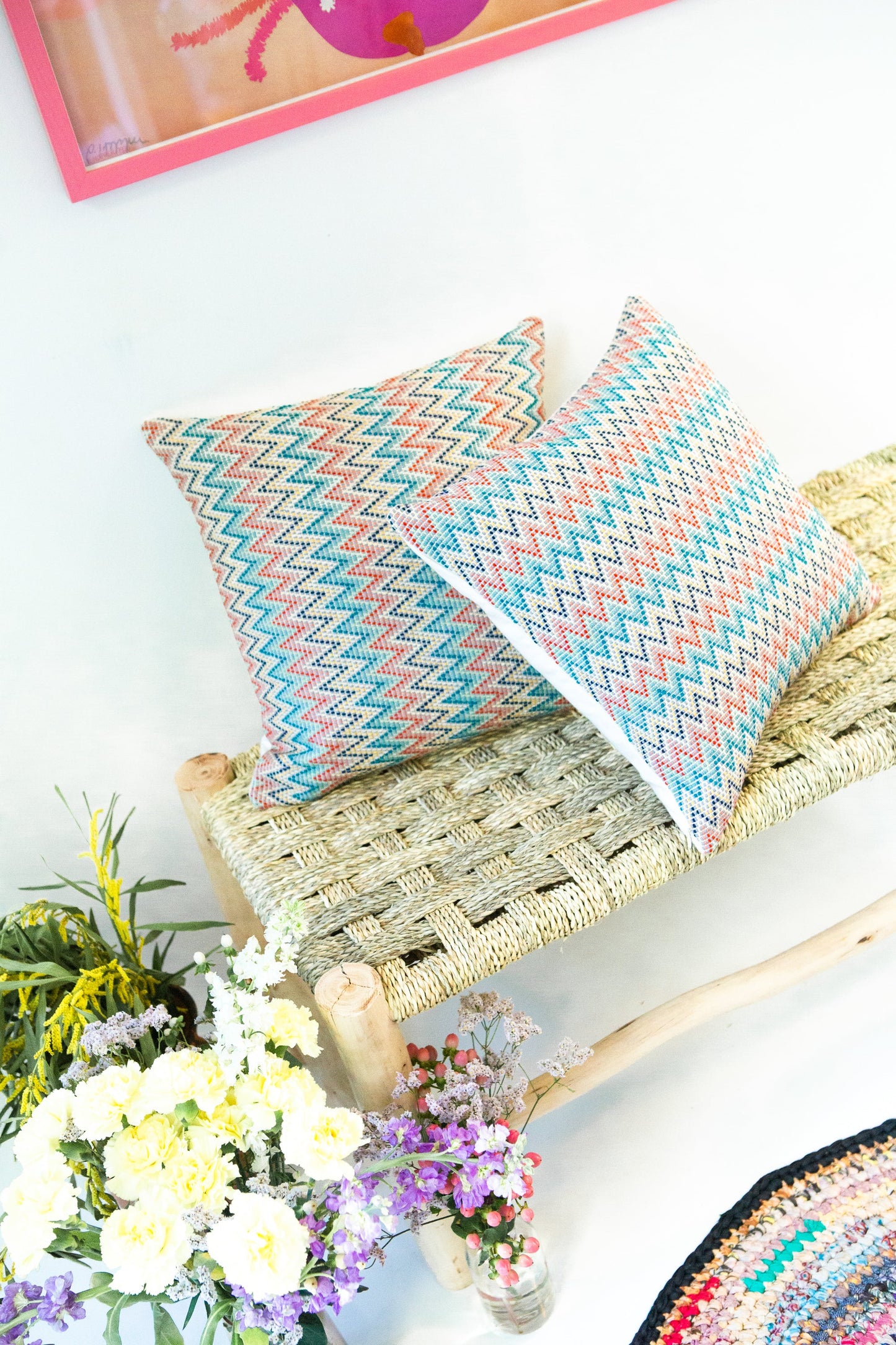 Nahuala Zig Zag Pillow - 16"x16"