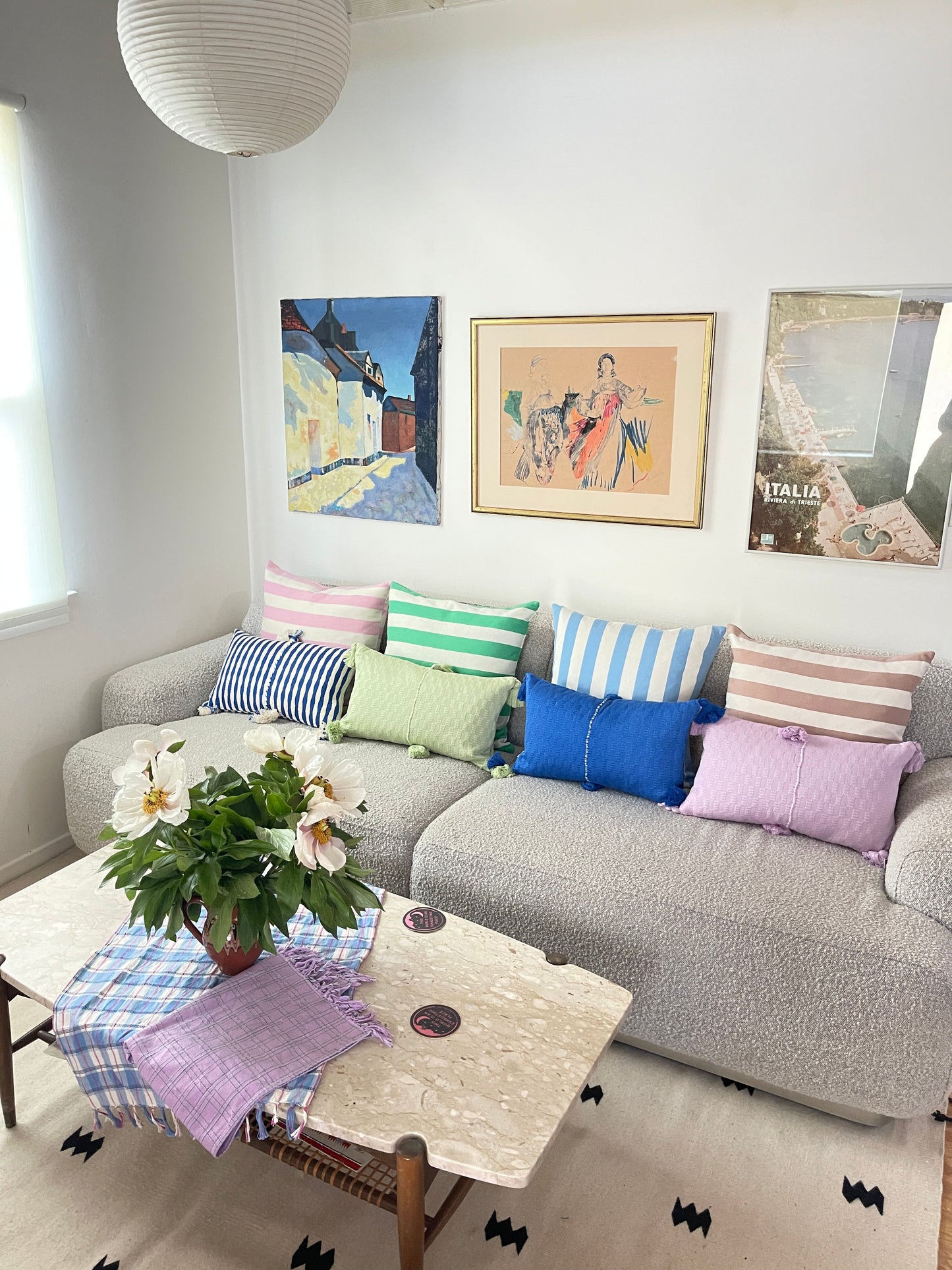 Santiago Cabana Stripe - Light Pink