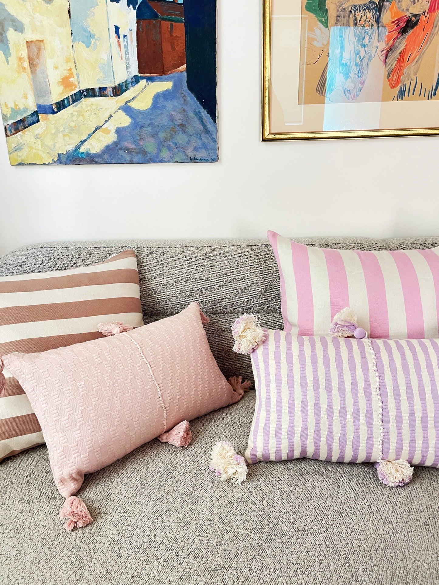 Santiago Cabana Stripe - Light Pink